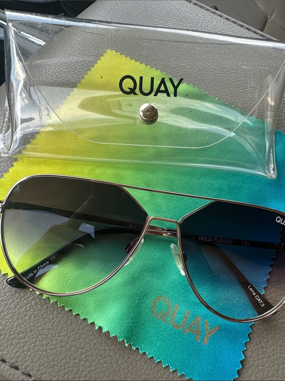 Quay Australia Aviator Sunglasses - Hold Please